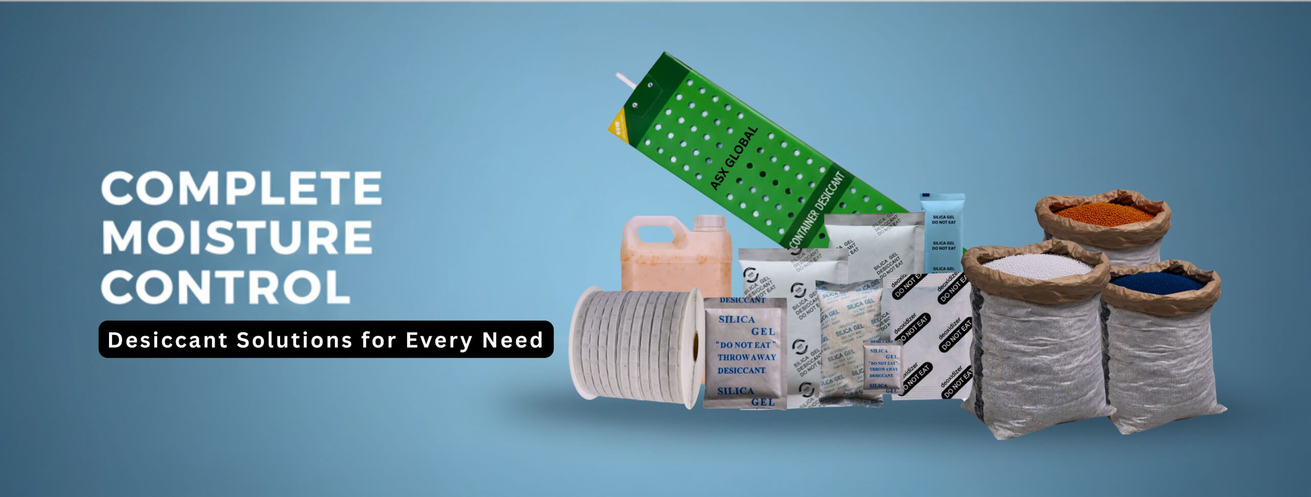 Silica Gel Suppliers UK | Desiccant Solutions & Pharmaceutical Grade Silica Gel – ASX Global