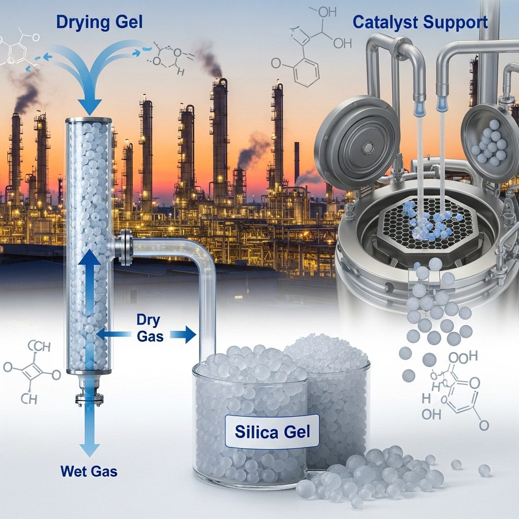 Silica Gel in Petrochemical Industry: Drying & Catalyst