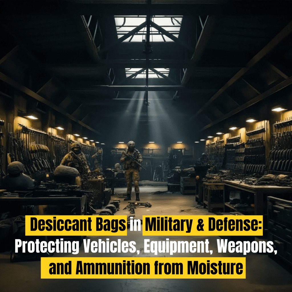 Desiccant Bags in Military & Defense: Protecting Vehicles, Equipment, Weapons, and Ammunition from Moisture